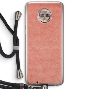 Marrakech Walls: Motorola Moto G6 Transparant Hoesje met koord