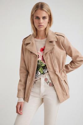 Recht jack met zakken - BROWN - XL