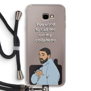 Hotline bling: Samsung Galaxy J4 Plus Transparant Hoesje met koord