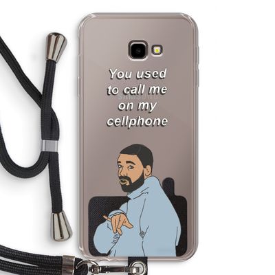 Hotline bling: Samsung Galaxy J4 Plus Transparant Hoesje met koord