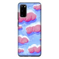 Roze wolken met vogels: Samsung Galaxy S20 Tough Case