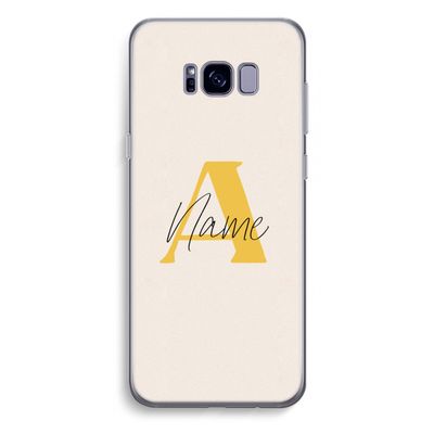 Amber Script: Samsung Galaxy S8 Plus Transparant Hoesje