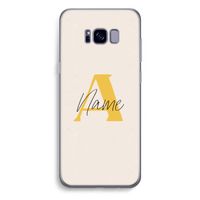 Amber Script: Samsung Galaxy S8 Plus Transparant Hoesje