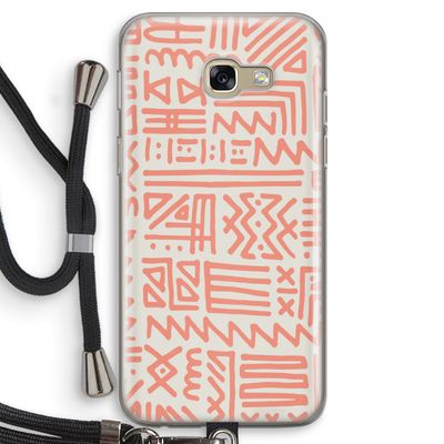 Marrakech Pink: Samsung Galaxy A5 (2017) Transparant Hoesje met koord