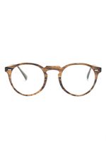 Oliver Peoples lunettes de vue à monture ronde - Marron - thumbnail