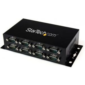 StarTech.com 8-poort USB naar DB9 RS232 Seriële Adapter Hub Industriële DIN-rail en Wandmontage