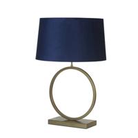 Searchlight TafellampElegant brons met blauwe kap - EU93102AZ