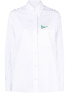 Kenzo chemise Sailor à broderies - Blanc