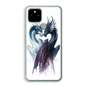 Yin Yang Dragons: Google Pixel 5 Transparant Hoesje