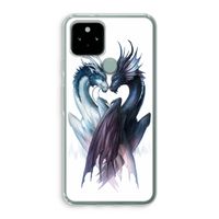 Yin Yang Dragons: Google Pixel 5 Transparant Hoesje