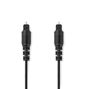Nedis CAGL25000BK50 Optische Audiokabel Toslink Male Toslink Male 5.00 M Rond Pvc Zwart Label