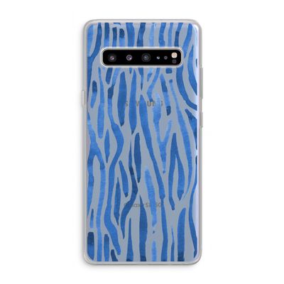 Blauwe nerven: Samsung Galaxy S10 5G Transparant Hoesje
