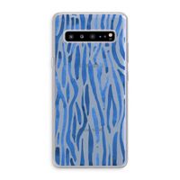 Blauwe nerven: Samsung Galaxy S10 5G Transparant Hoesje