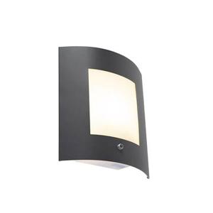 QAZQA Buiten wandlamp antraciet IP44 schemersensor - Emmerald