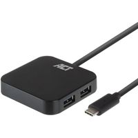 USB-C Hub 4 port met stroomadapter USB-hub - thumbnail