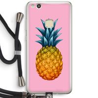 Grote ananas: Huawei Ascend P10 Lite Transparant Hoesje met koord