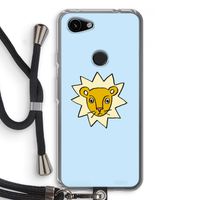 Kleine leeuw: Pixel 3a Transparant Hoesje met koord