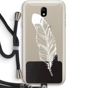Pluim: Samsung Galaxy J7 (2017) Transparant Hoesje met koord