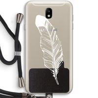 Pluim: Samsung Galaxy J7 (2017) Transparant Hoesje met koord
