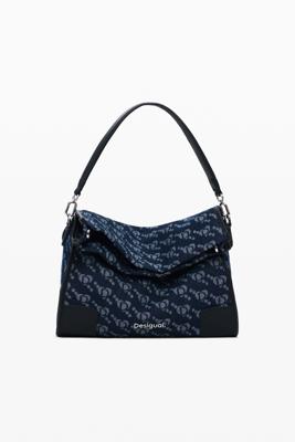Handtas met Desigual-logo - BLUE - U