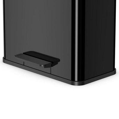 Hailo öko duo plus pedaalemmer 17x9l zwart