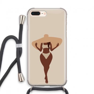 Let's get salty: iPhone 8 Plus Transparant Hoesje met koord