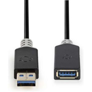 Nedis CCBW61010AT20 USB-kabel 2 m USB 3.2 Gen 1 (3.1 Gen 1) USB A Antraciet