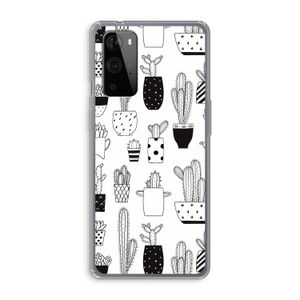 Cactusmotief: OnePlus 9 Pro Transparant Hoesje
