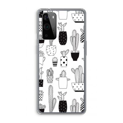 Cactusmotief: OnePlus 9 Pro Transparant Hoesje