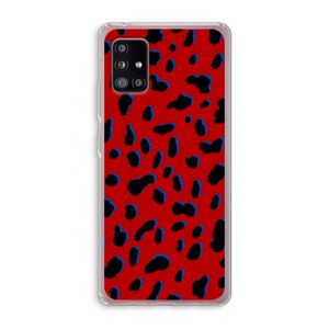 Red Leopard: Samsung Galaxy A51 5G Transparant Hoesje