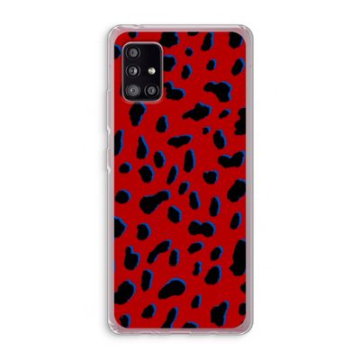Red Leopard: Samsung Galaxy A51 5G Transparant Hoesje