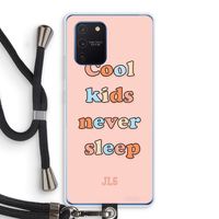 Cool Kids Never Sleep: Samsung Galaxy Note 10 Lite Transparant Hoesje met koord