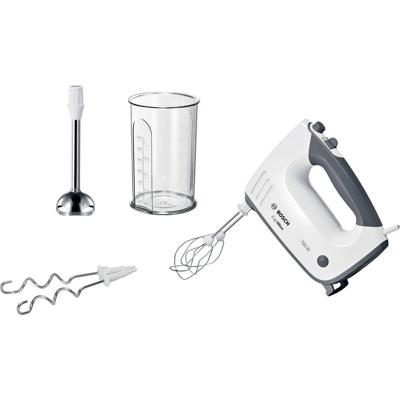 Bosch ErgoMixx 750 Watt, Edelstahl-Mixuß Handmixer Wit