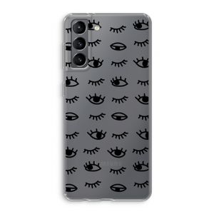 Eye pattern #2: Samsung Galaxy S21 Transparant Hoesje