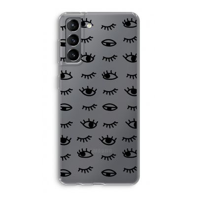 Eye pattern #2: Samsung Galaxy S21 Transparant Hoesje