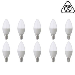 LED Lamp 10 Pack - E14 Fitting - 4W - Helder/Koud Wit 6400K