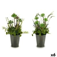 Decoratieve plant Ibergarden Kurk Plastic Bloemenveld 20 x 41 x 20 cm (6 Stuks)