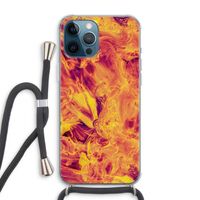 Eternal Fire: iPhone 12 Pro Max Transparant Hoesje met koord