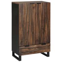Highboard met lade Bruin 60 x 33 x 100 cm massief mangohout