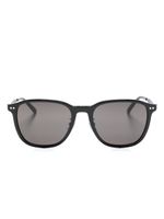 Dunhill lunettes de soleil teintées à monture carrée - Noir