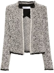 IRO veste crop Hazela en tweed - Noir