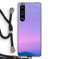 Sunset pastel: Sony Xperia 1 III Transparant Hoesje met koord