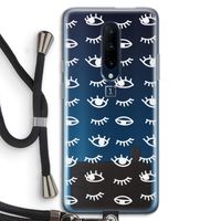 Eye pattern #3: OnePlus 7 Pro Transparant Hoesje met koord