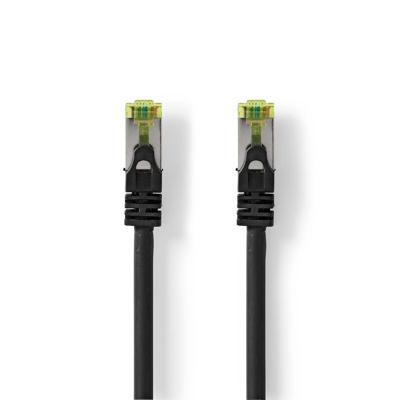 Nedis CAT7 Netwerkkabel | S/FTP | RJ45 Male | RJ45 Male | 20.0 m | Snagless | Rond | LSZH | Zwart | Label - CCGL85420BK200