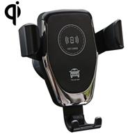 Air Outlet beugel draadloze oplader Qi standaard draadloze autolader (zwart)