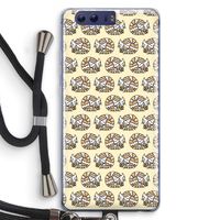 Slapende poes: Honor 9 Transparant Hoesje met koord