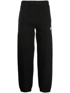 Kenzo pantalon de jogging fuselé à logo brodé - Noir