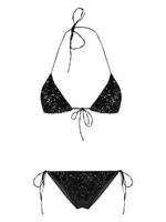 Oséree bikini noué à sequins - Noir