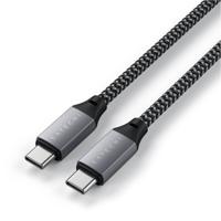 Satechi USB-C-kabel USB 3.2 Gen2 (USB 3.1 Gen2) USB-C stekker 0.25 m Antraciet ST-TCC10M