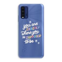 Right Place: Xiaomi Redmi 9T Transparant Hoesje